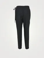 Wool-Blend Fleece Jogger Pants