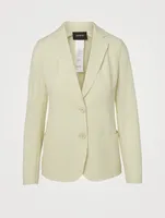 Wool And Silk Seersucker Blazer