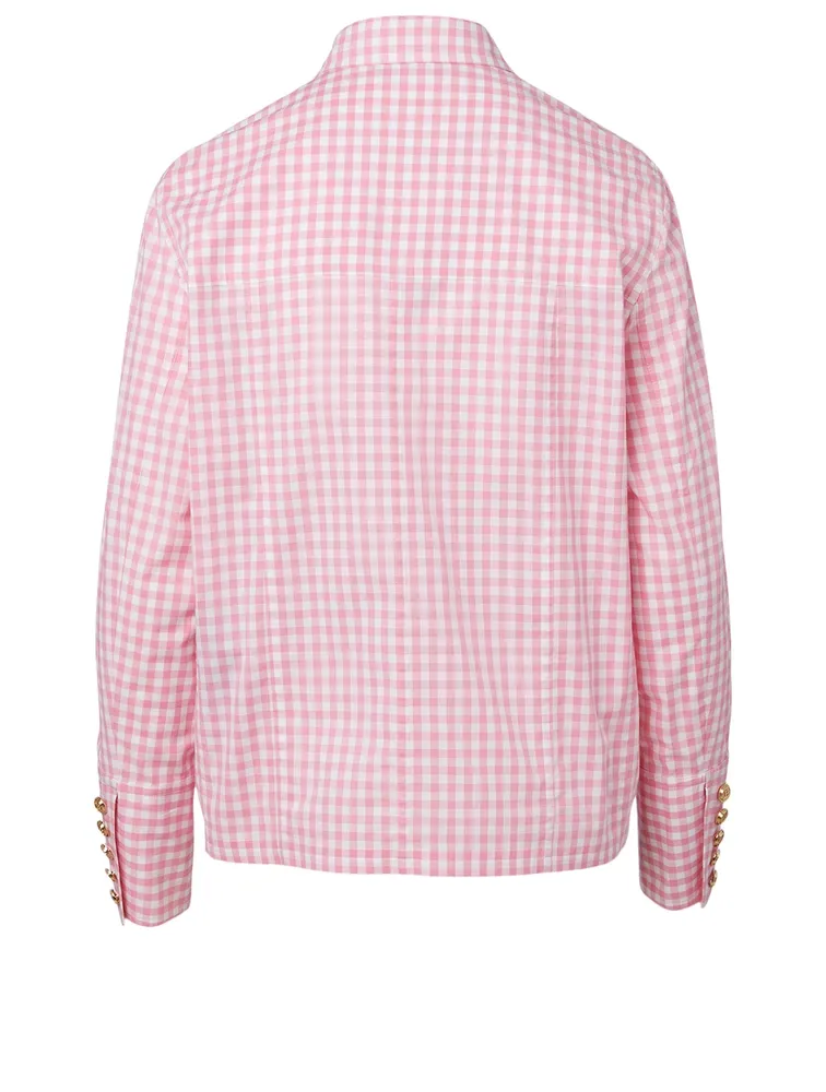 Cotton Shirt Gingham Print