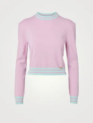 Wool And Cashmere Cropped Sweater