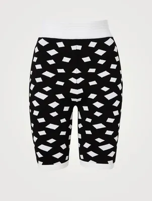 80s Jacquard Cycling Shorts