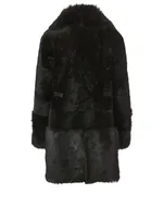 Rupple Shearling Midi Coat