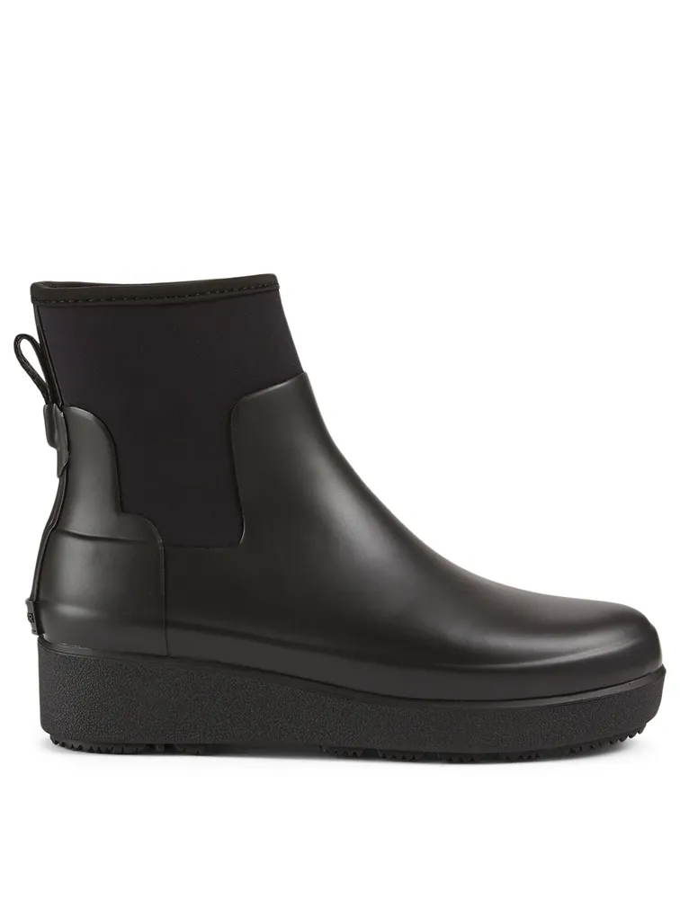 Neoprene And Rubber Creeper Chelsea Rain Boots