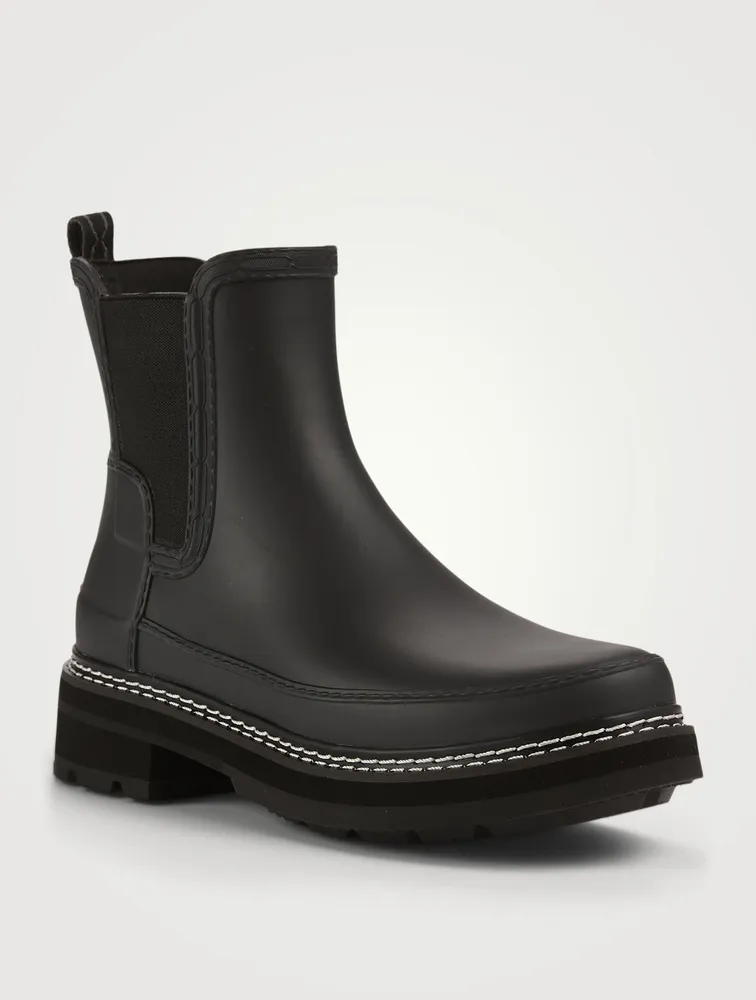 Refined Stitch Detail Rubber Chelsea Boots