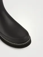 Refined Stitch Detail Rubber Chelsea Boots