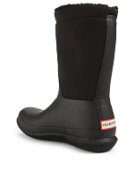 Original Insulated Roll Top Neoprene And Rubber Rain Boots With Sherpa Lining