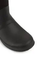Original Insulated Roll Top Neoprene And Rubber Rain Boots With Sherpa Lining