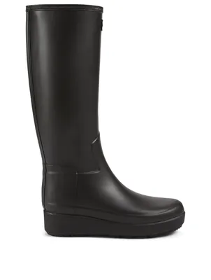 Rubber Creeper Knee-High Boots