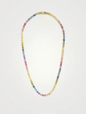Laguna Necklace With Rainbow Crystals