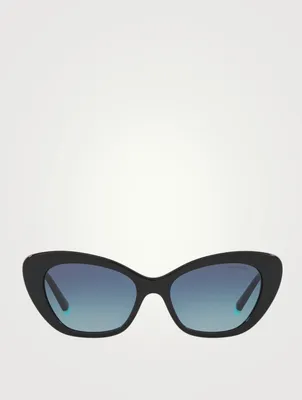 Diamond Point Cat Eye Sunglasses