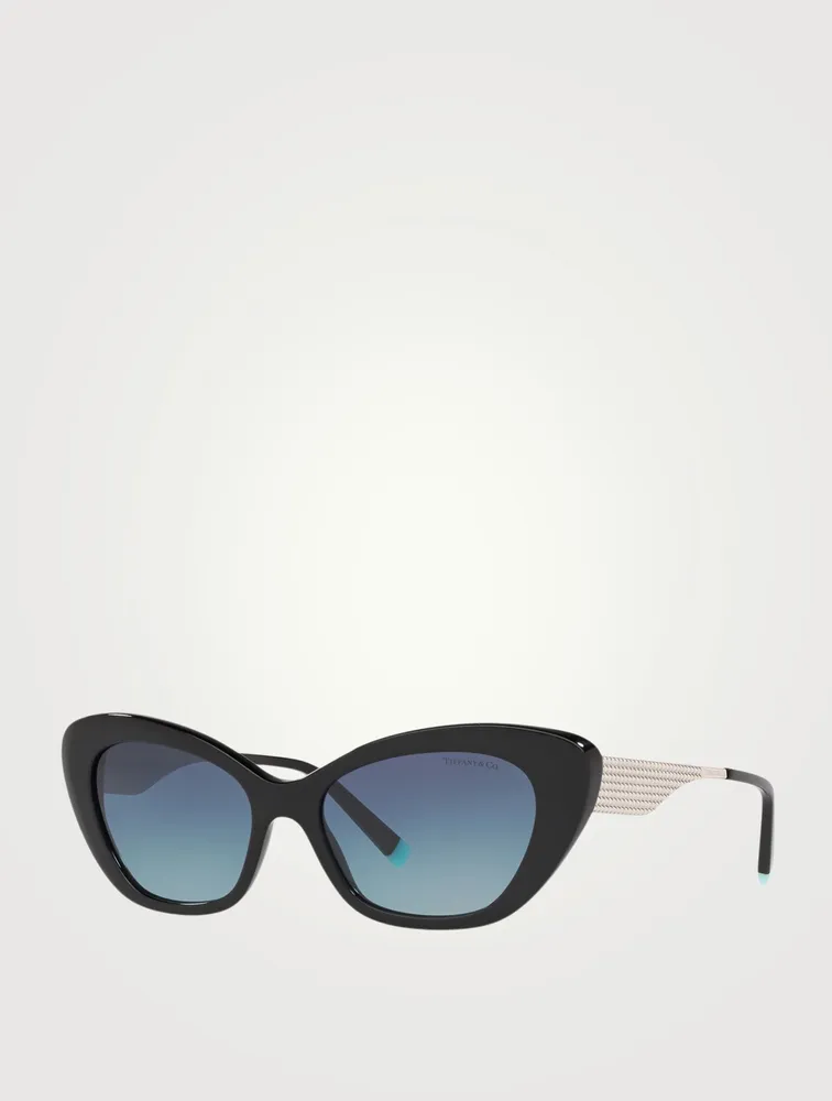 Diamond Point Cat Eye Sunglasses