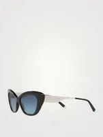 Diamond Point Cat Eye Sunglasses