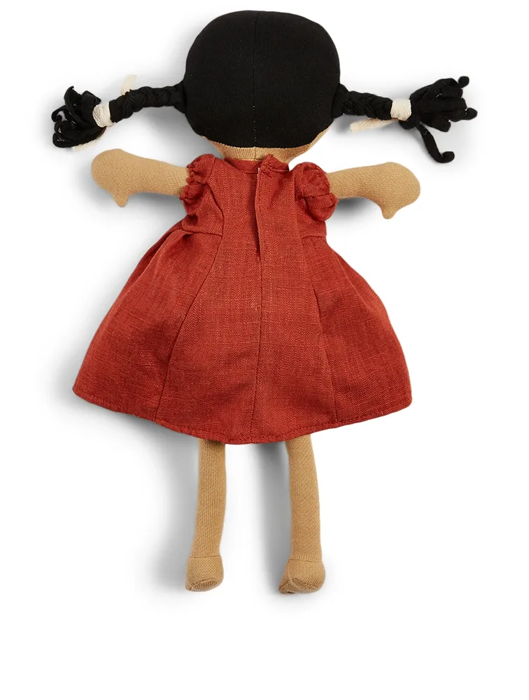 Celia Plush Doll In Linen Dress