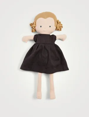 Fern Plush Doll In Linen Dress