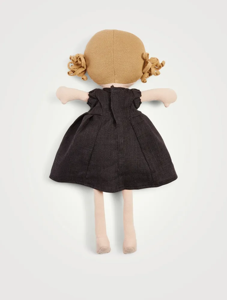 Fern Plush Doll In Linen Dress