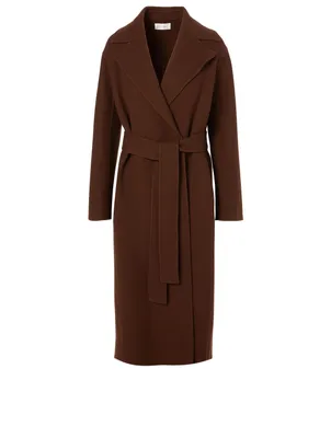 Malika Wool-Blend Long Coat
