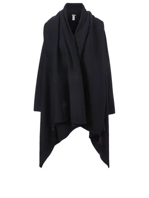 Asu Cashmere And Wool Cape With Tassels
