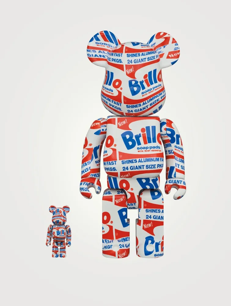 Andy Warhol Brillo 100% & 400% Be@rbrick Set