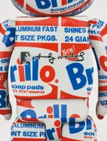 Andy Warhol Brillo 100% & 400% Be@rbrick Set