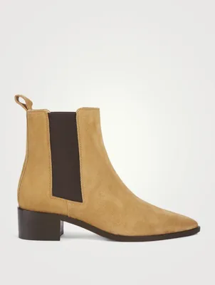 Lou Suede Heeled Chelsea Boots