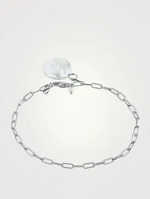 Alessandra Sterling Silver Bracelet With Pearl