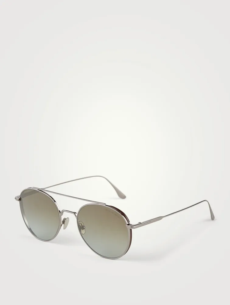 Declan Round Aviator Sunglasses