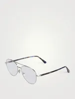 Aviator Optical Glasses With Blue Block Lenses