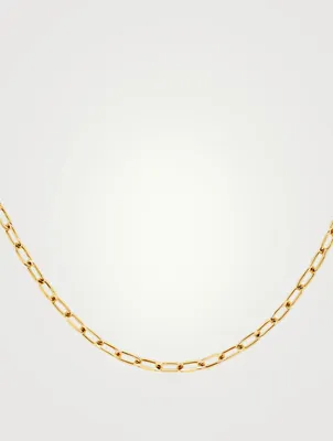 Mini 14K Gold Link Necklace