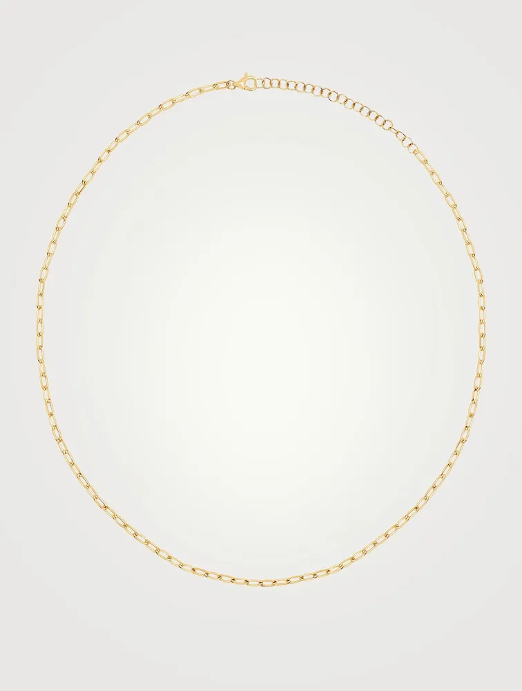 Mini 14K Gold Link Necklace