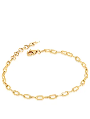 Mini 14K Gold Link Bracelet
