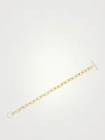 Jumbo 14K Gold Toggle Bracelet With Diamonds