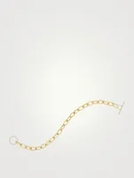 Jumbo 14K Gold Toggle Bracelet With Diamonds