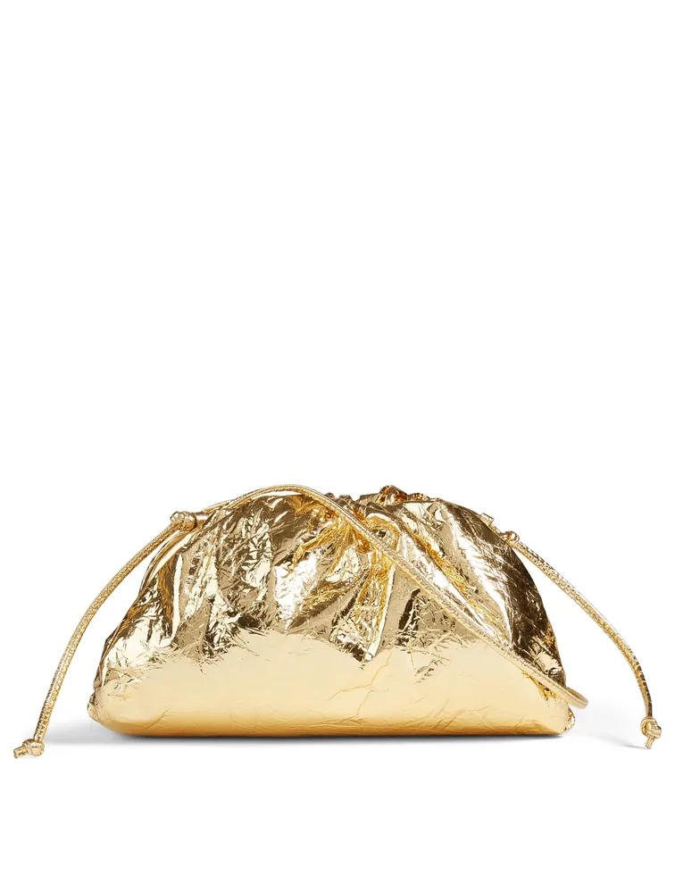 The Mini Pouch Metallic Leather Clutch Bag