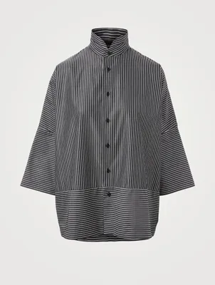 Cotton Shirt Striped Print