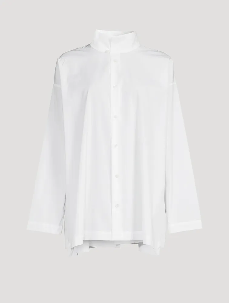 Cotton Poplin A-Line Shirt