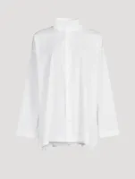 Cotton Poplin A-Line Shirt