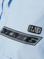 Cotton Shirt Dress With Motocross Logo