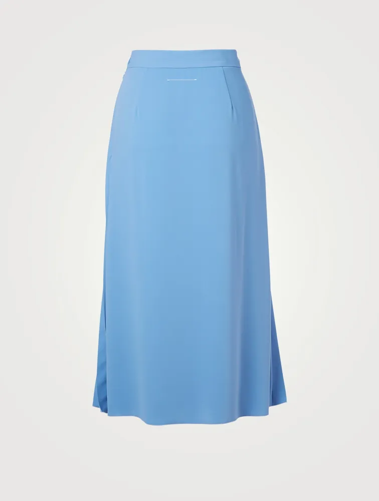 Pleated Midi Skirt