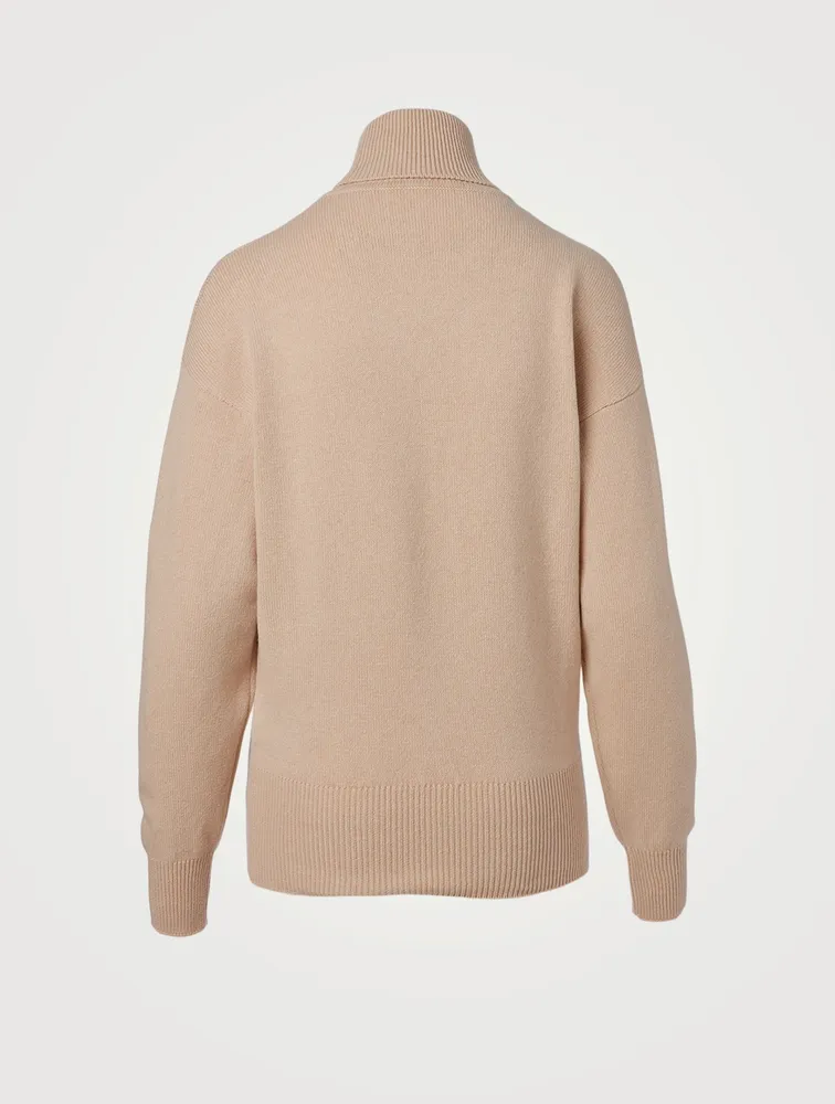 Cashmere-Blend Turtleneck Sweater