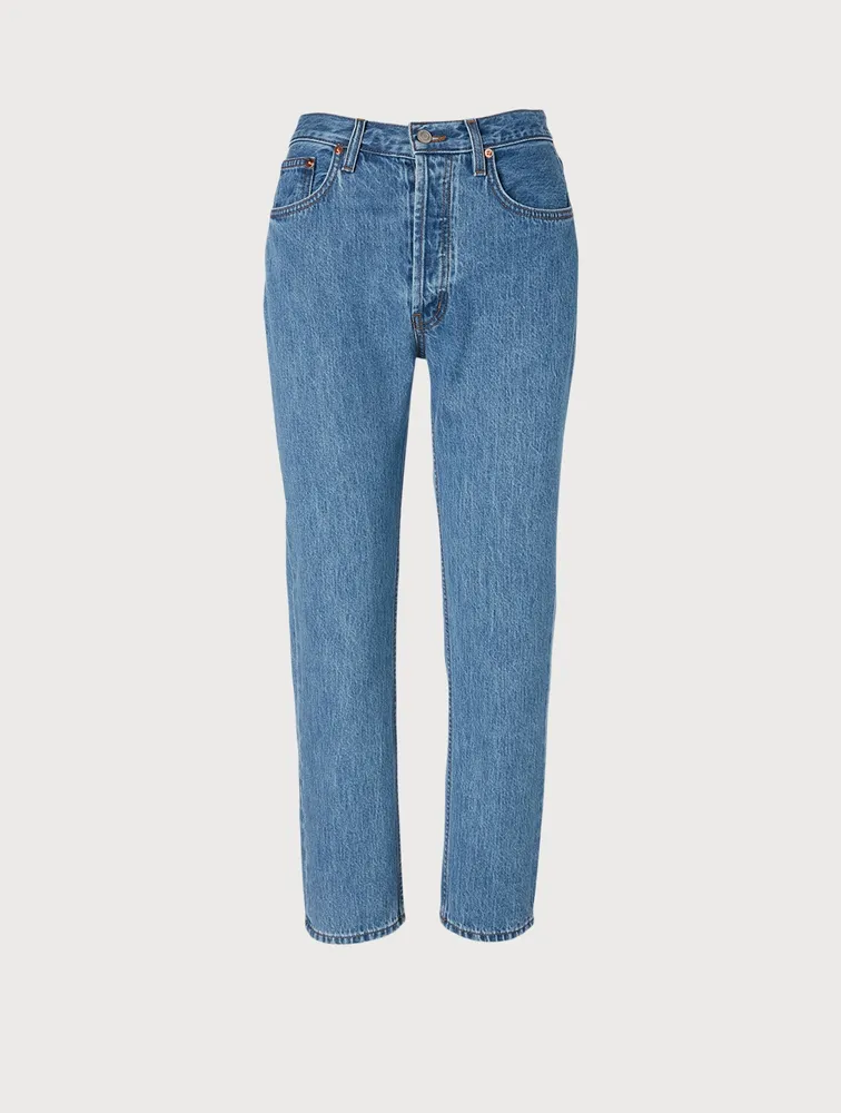 Tate Fragmented Pieces Crop Jeans