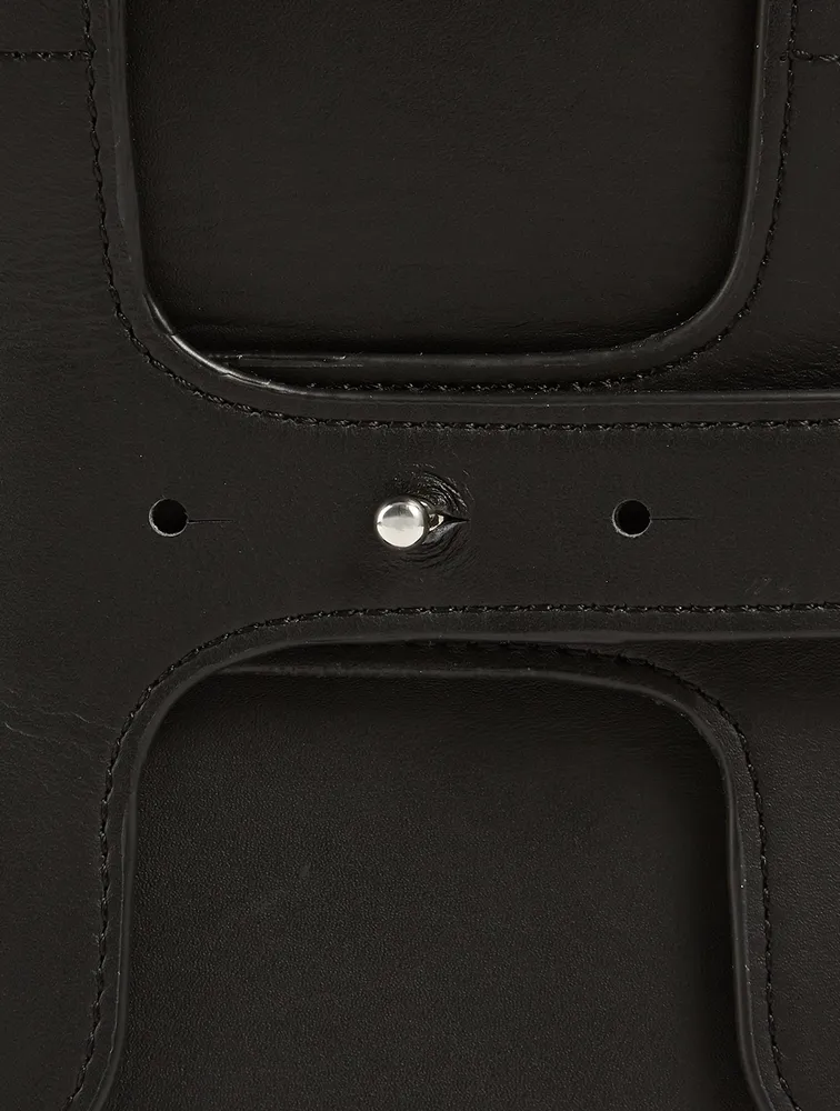 Breuer Mini Leather Crossbody Bucket Bag