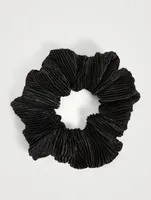 Pleated Satin Scrunchie