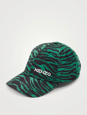 Kenzo x Kansai Yamamoto Logo Cap In Zebra Print