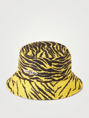 Bucket Hat In Tiger Print