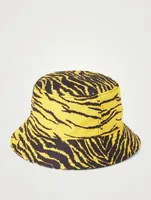 Bucket Hat In Tiger Print