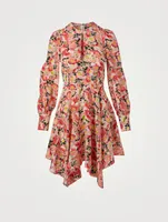 Felicity Silk Mini Dress Floral Print