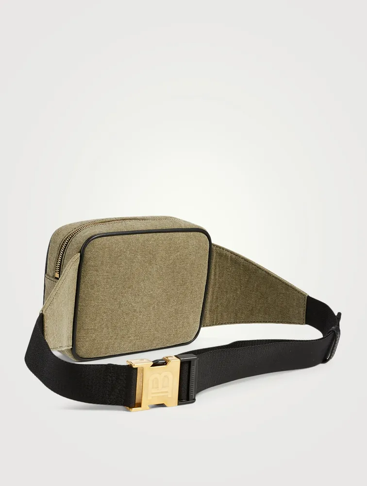 B-Army Canvas Belt Bag With Logo