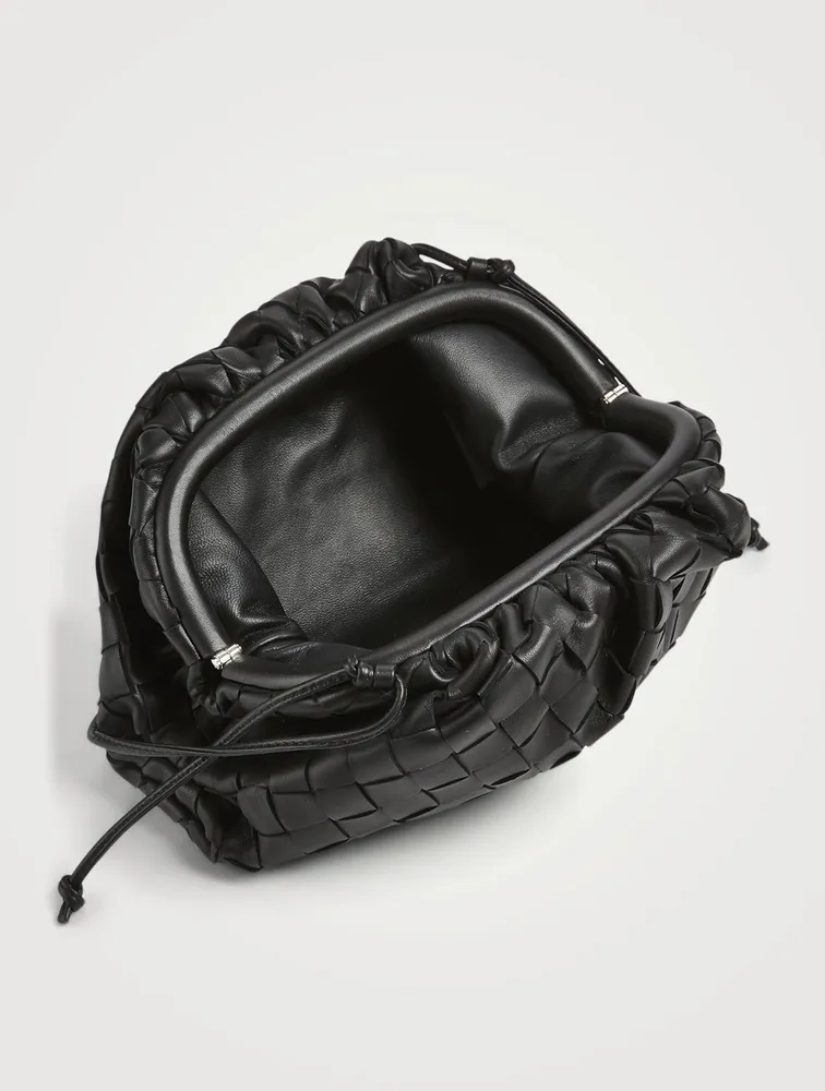 The Mini Pouch Intrecciato Leather Clutch Bag