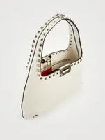 Small Rockstud Leather Hobo Bag