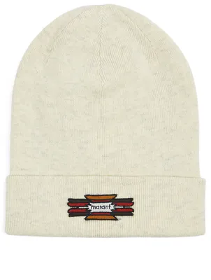 Cotton And Wool Toque With Logo